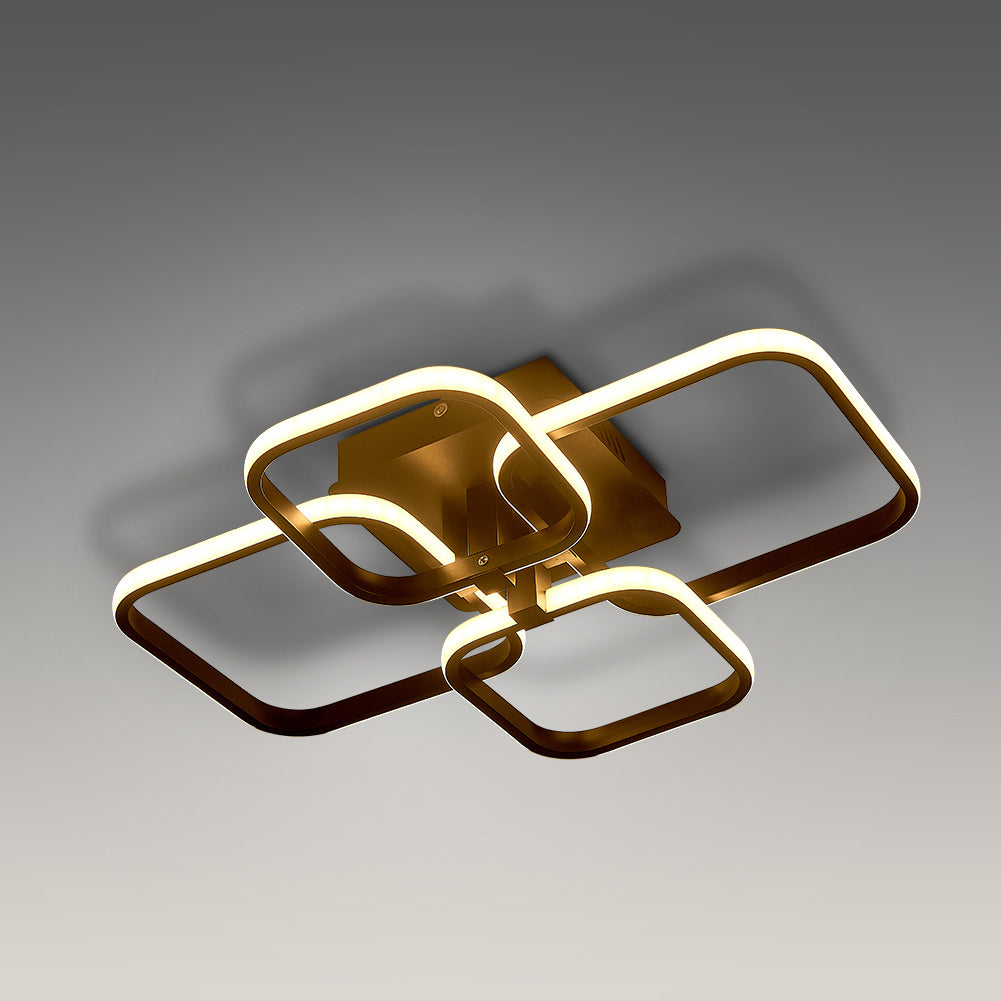 4 Head Square Led Ceiling Light Modern Acrylic Chandelier Lamp Ceiling Light Fixtures Living and Home