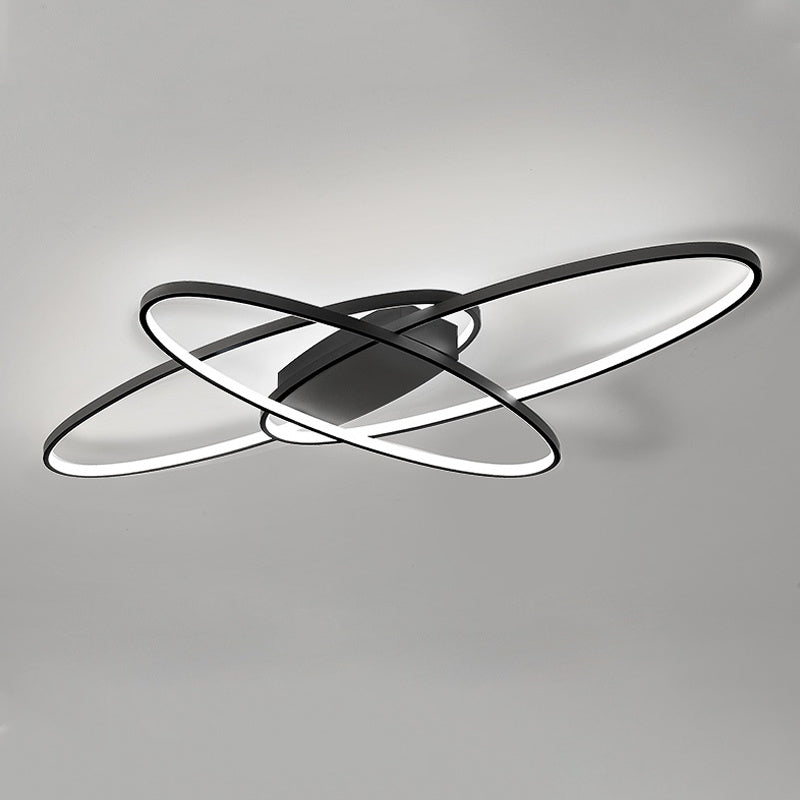 90cm L Dimmable Oval Design Led Ceiling Light Living Room Lamp Ceiling Light Living and Home