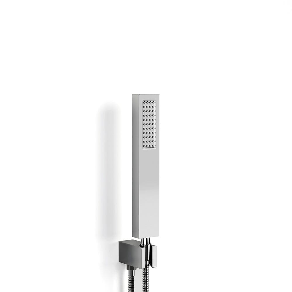 Sliver/Black Chrome Plated Square Concealed Shower Mixer Set Bathroom Shower Living and Home