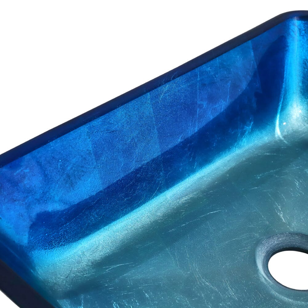 Rectangular Tempered Glass Bathroom Art Design Sink Bathroom Sinks Living and Home