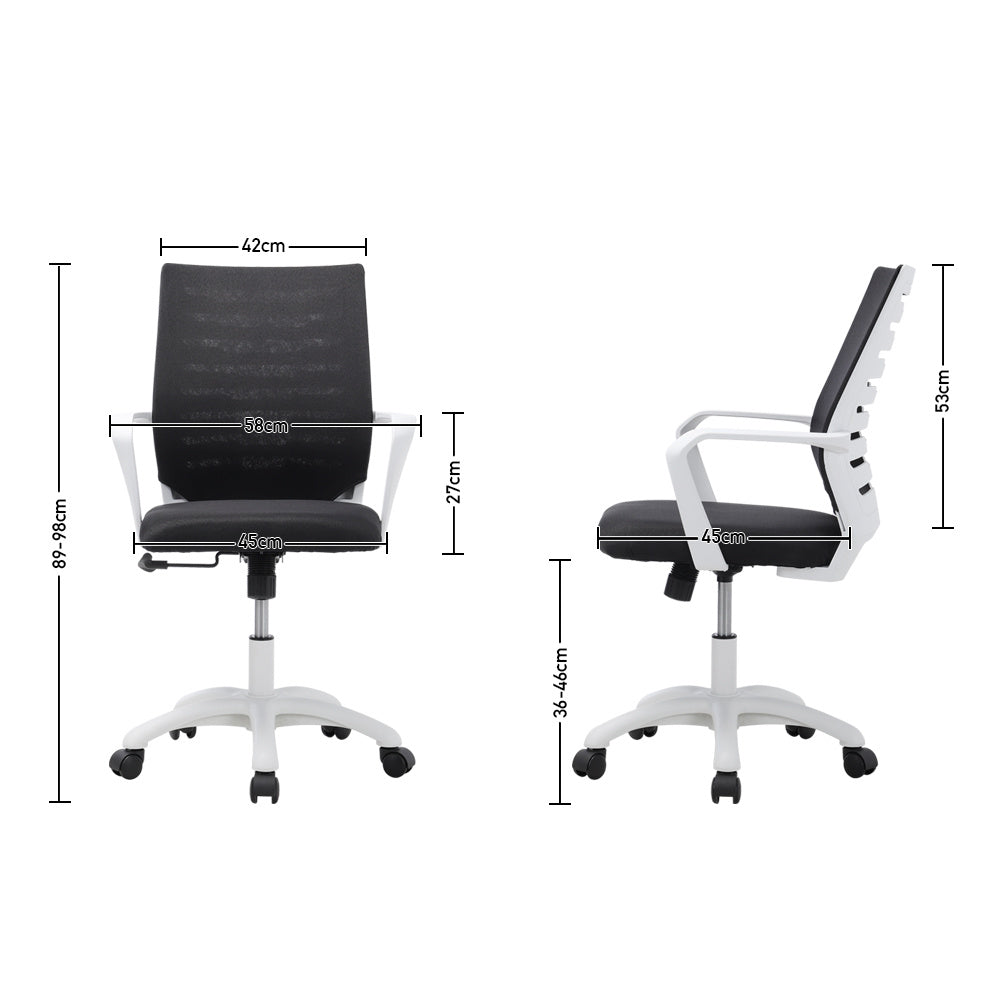 Mesh Back Ergonomic Office Chair with Wheels Office Chair Living and Home