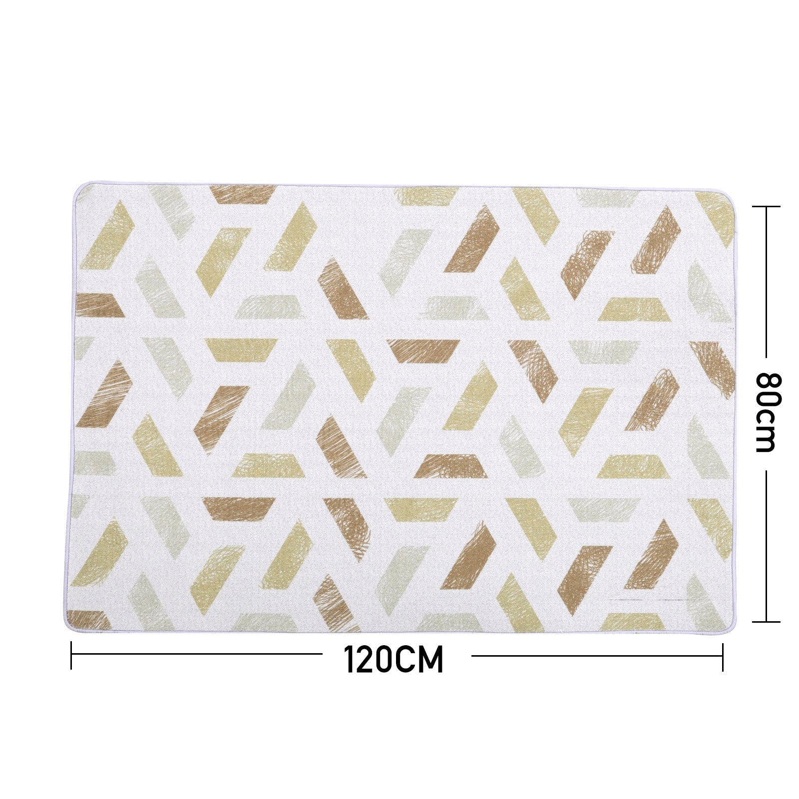 Golden Geometric Modern Rug Rugs Living and Home