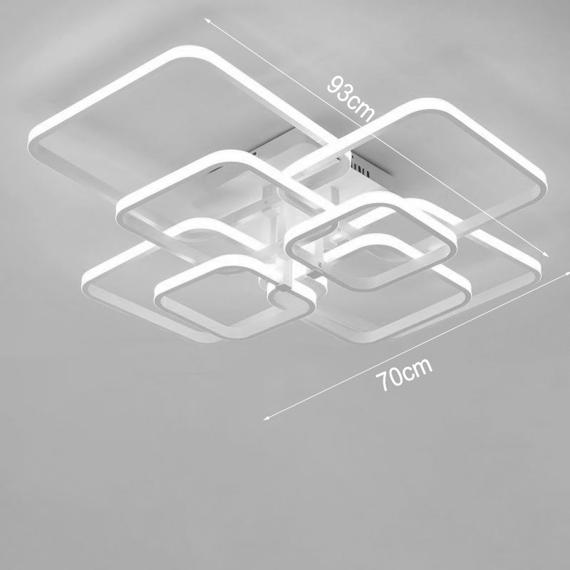 152w Square LED Ceiling Light Lamp Chandelier Lights Living Bedroom Ceiling Light Living and Home