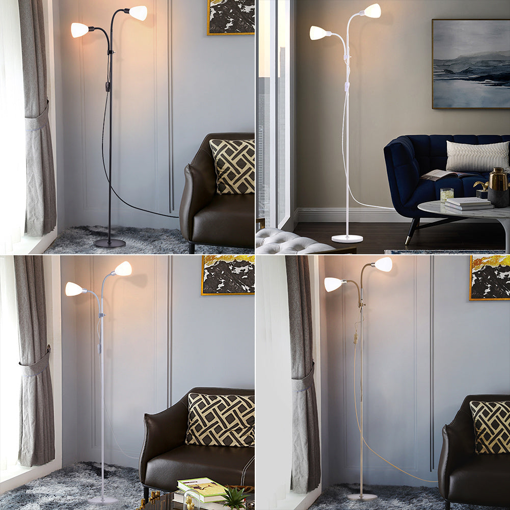 Double Heads Floor Lamp Lighting Living and Home