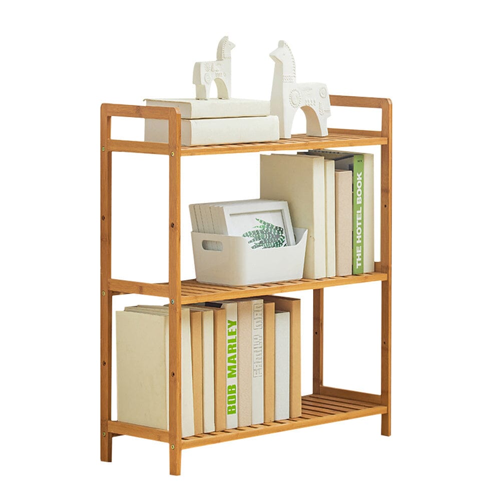 Tiered Bamboo Wood Book Storage Shelf, SP2462 Living and Home