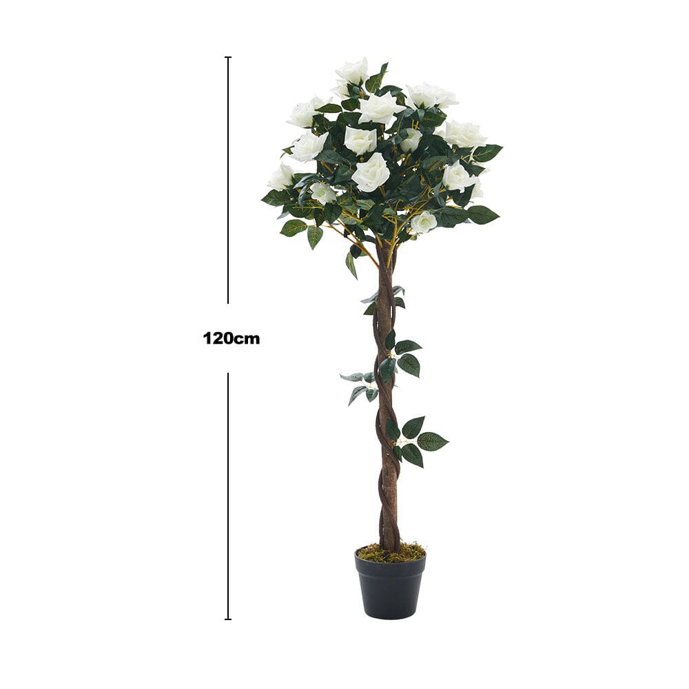 Artificial Rose Flower Tree in Pot Artificial Plants Living and Home