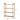 3 /4 Tiered Bamboo Wood Book Storage Shelf Living and Home