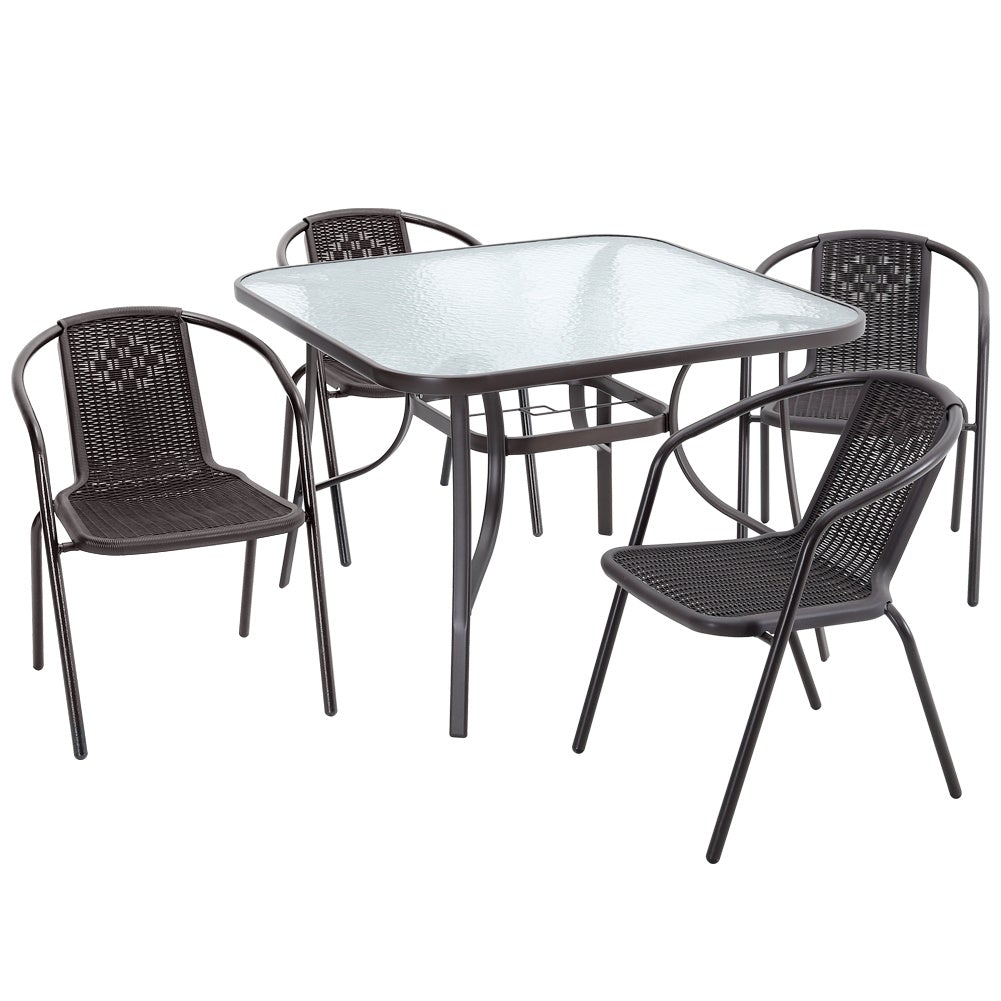 3/5pcs Garden Patio Dining Set Outdoor Furniture GARDEN DINING SETS Living and Home