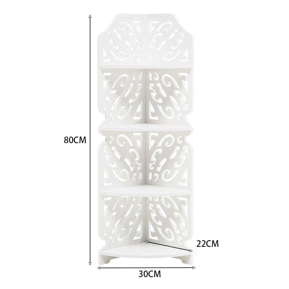 Rustic Small White Storage Display Shelving Unit Shelves & Racks Living and Home