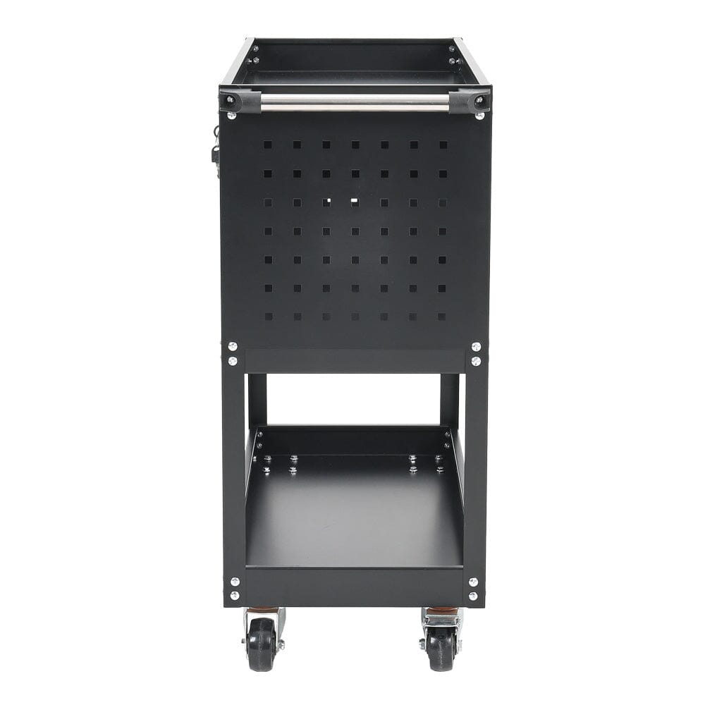3 Tier Rolling Tool Cart with Lockable Drawer Tool Storage Cabinets Living and Home