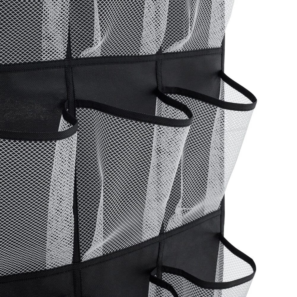 24 Pocket Fabric Door Hanging Storage Bag with Hooks Shelves & Racks Living and Home