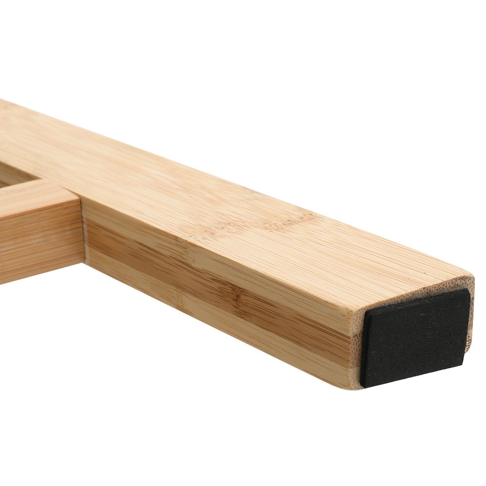 Shoe Bench Bamboo 2 Tier with Shoe Storage Rack Bench Living and Home