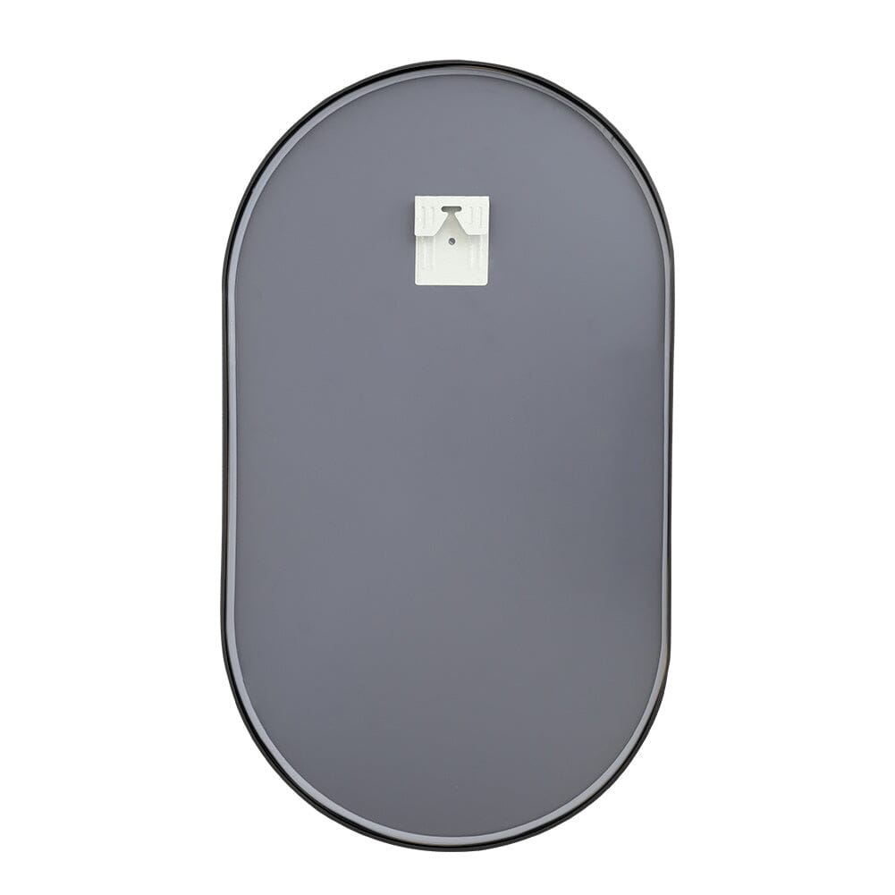 Modern Oval Metal Wall Mirror Black Bathroom Mirrors Living and Home
