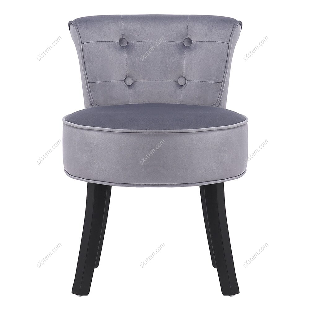 Velvet Vanity Stool with Thick Cushion Living and Home