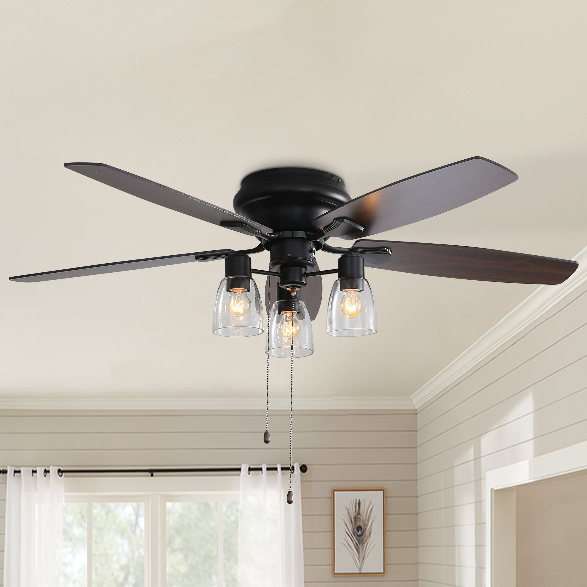 52-inch Low Profile Ceiling Fan Light with Remote Ceiling Fans Living and Home
