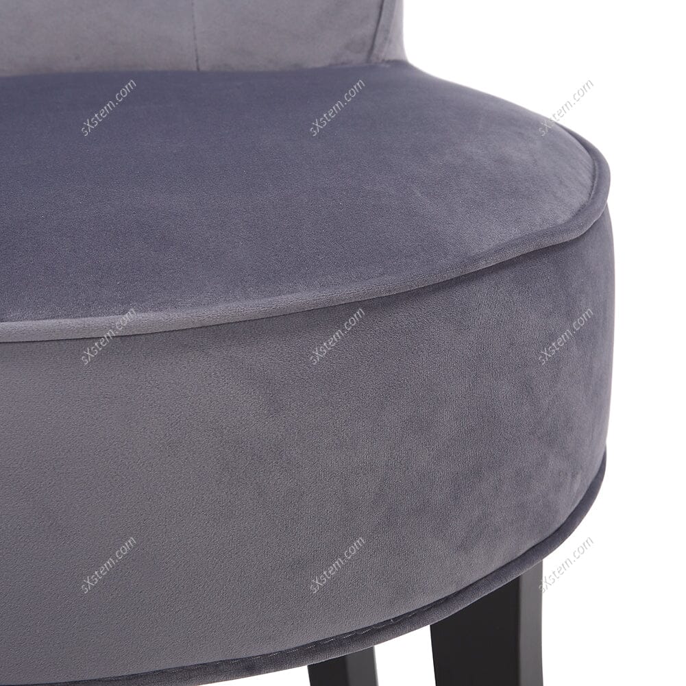 Velvet Vanity Stool with Thick Cushion Living and Home