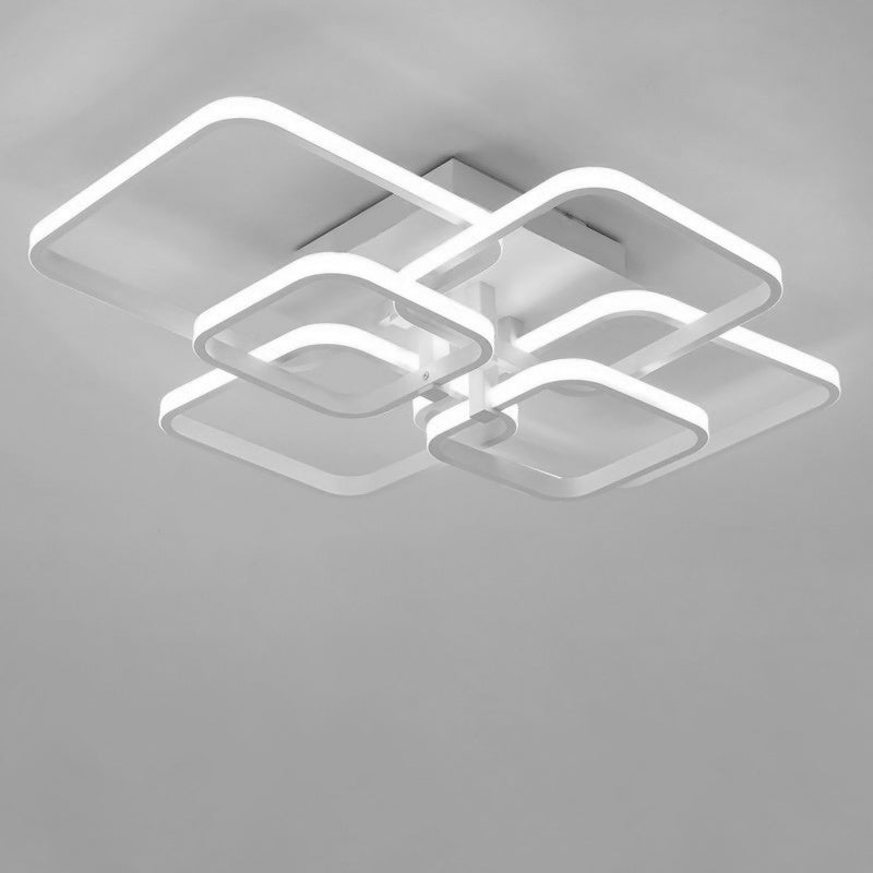 Modern LED Ceiling Light with Square Lampshades - Non-dimmable Light Living and Home