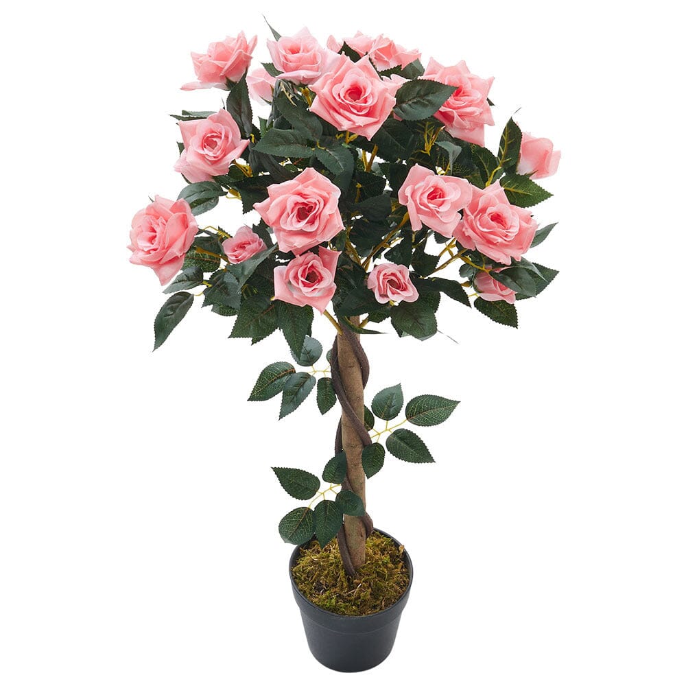 Artificial Rose Flower Tree in Pot Artificial Plants Living and Home
