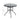 Outdoor Round Dining Set Tempered Glass Table and Rattan Chairs GARDEN DINING SETS