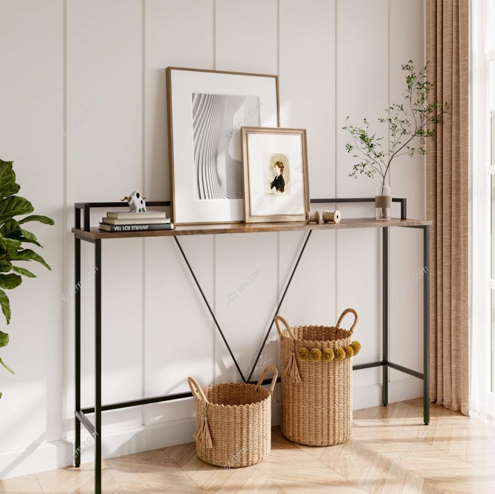 Direct Slim Rustic Console Table Living and Home