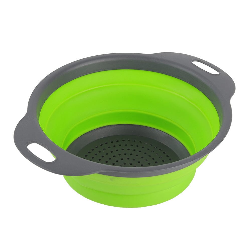 Collapsible Kitchen Silicone Colander Strainer Bowl Kitchen Storage Baskets Living and Home