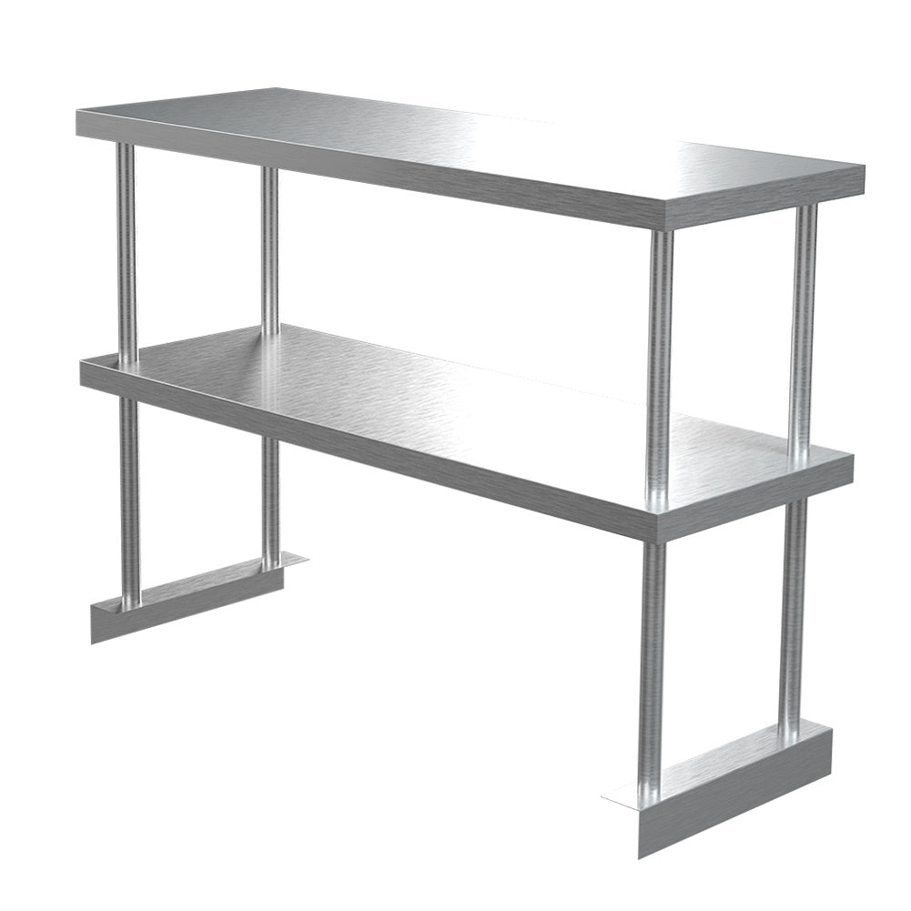 Commercial Kitchen Food Prep Work Table Stainless Steel Single Double Over Shelf Kitchen & Dining Room Tables Living and Home