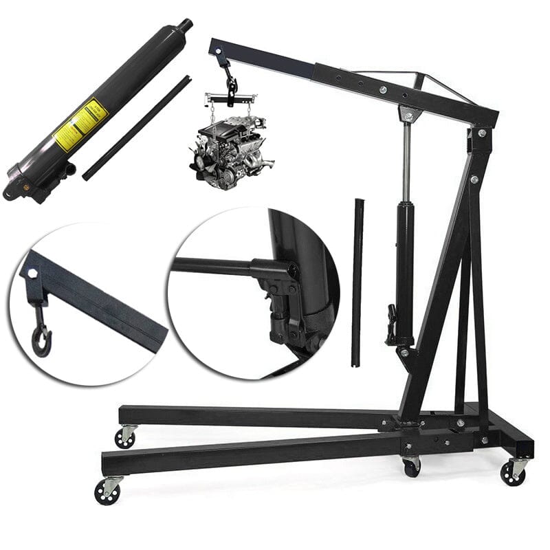 Mobile Folding Hydraulic Engine Crane 2200lb Living and Home