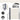 Retractable Double Side Awning - White Water Resistant Patio Awnings Living and Home