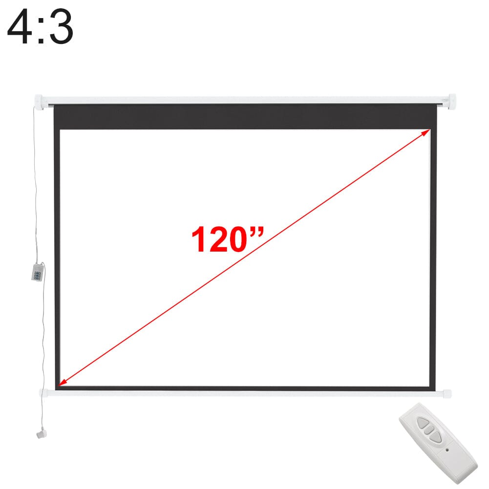 Wall Mount Electric Projector Screen for Home Theater Movie Projector Screens Living and Home