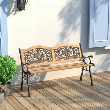 Blooming Patio Bench - Park Yard Outdoor Furniture Garden Benches