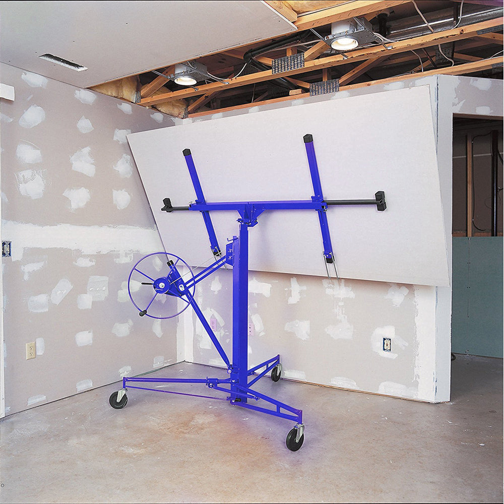 11 FT Drywall Lifter 150lbs Capacity with Rolling Casters
