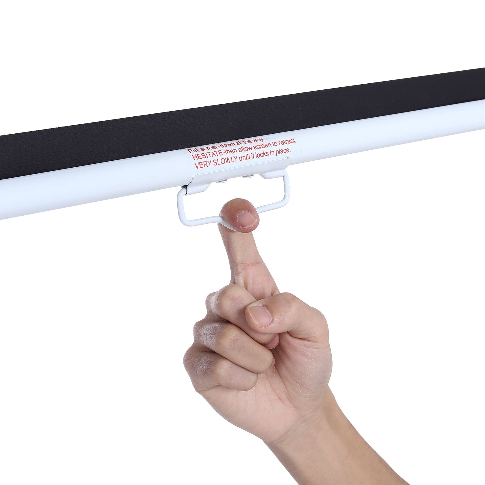 Manual Pull Down Retractable Projector Screen 4:3 Projector Screens Living and Home