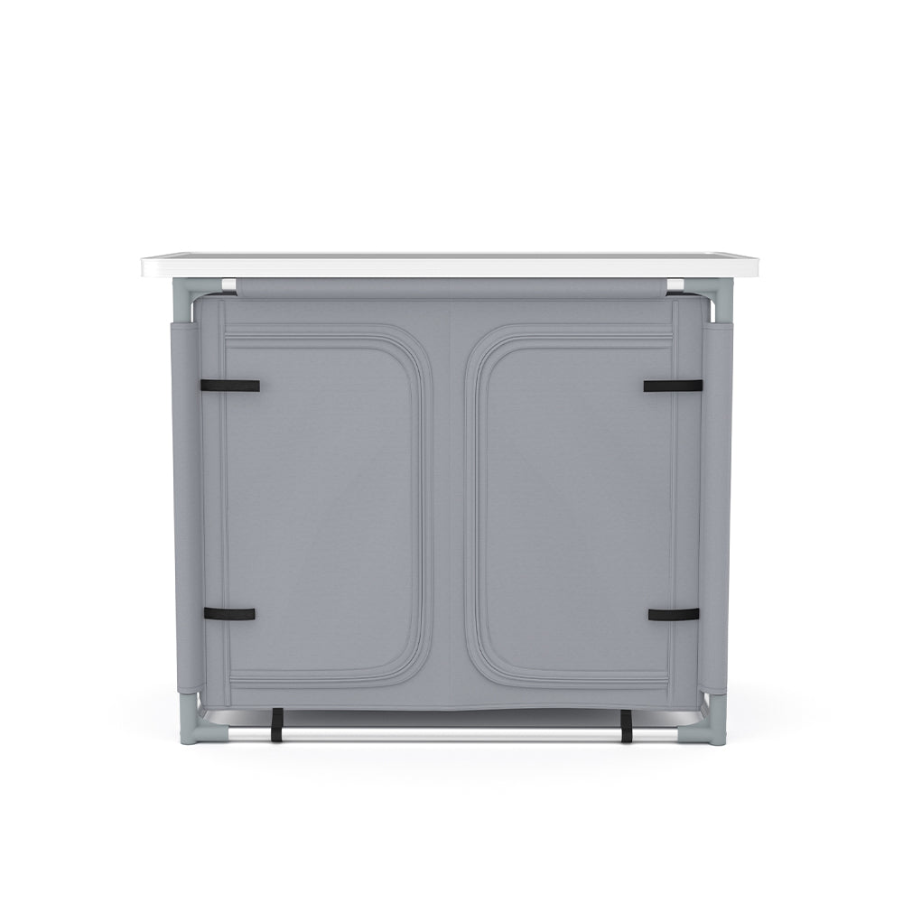 Camping Outdoor Kitchen with 4 Adjustable Feet and 6 Layers CAMPING KITCHEN ISLANDS Living and Home