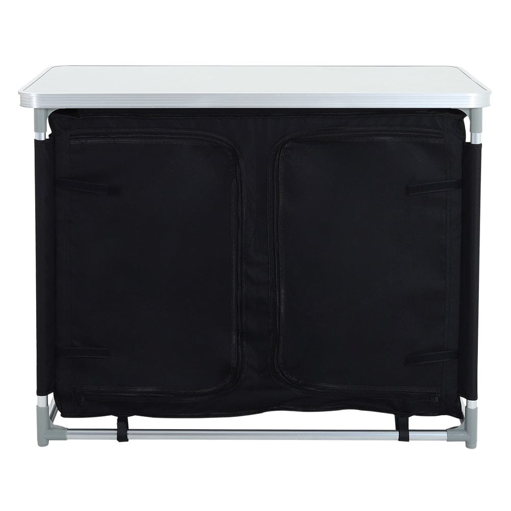 Camping Outdoor Kitchen with 4 Adjustable Feet and 6 Layers Camping Kitchen Living and Home
