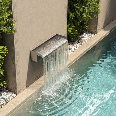 40cm Back Entry Stainless Steel Water Blade Fountains Living and Home