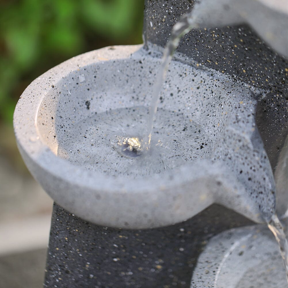 4-Tier Cascading Garden Water Feature water fountain Fountains Living and Home