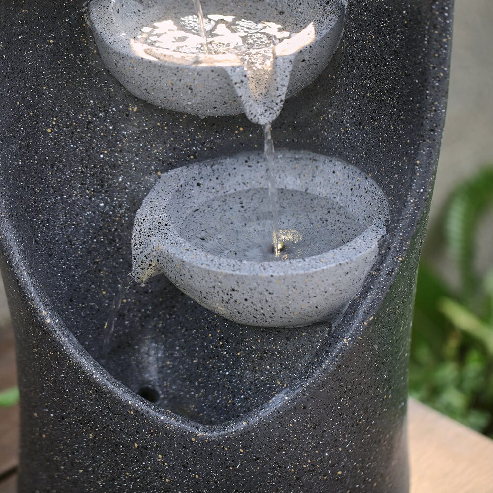 4-Tier Cascading Garden Water Feature water fountain Fountains Living and Home