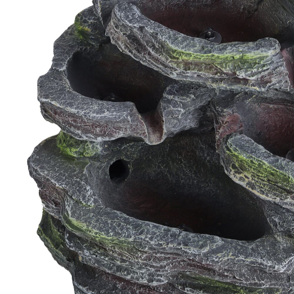 Faux Rock Garden Fountain with Lights Fountains Living and Home