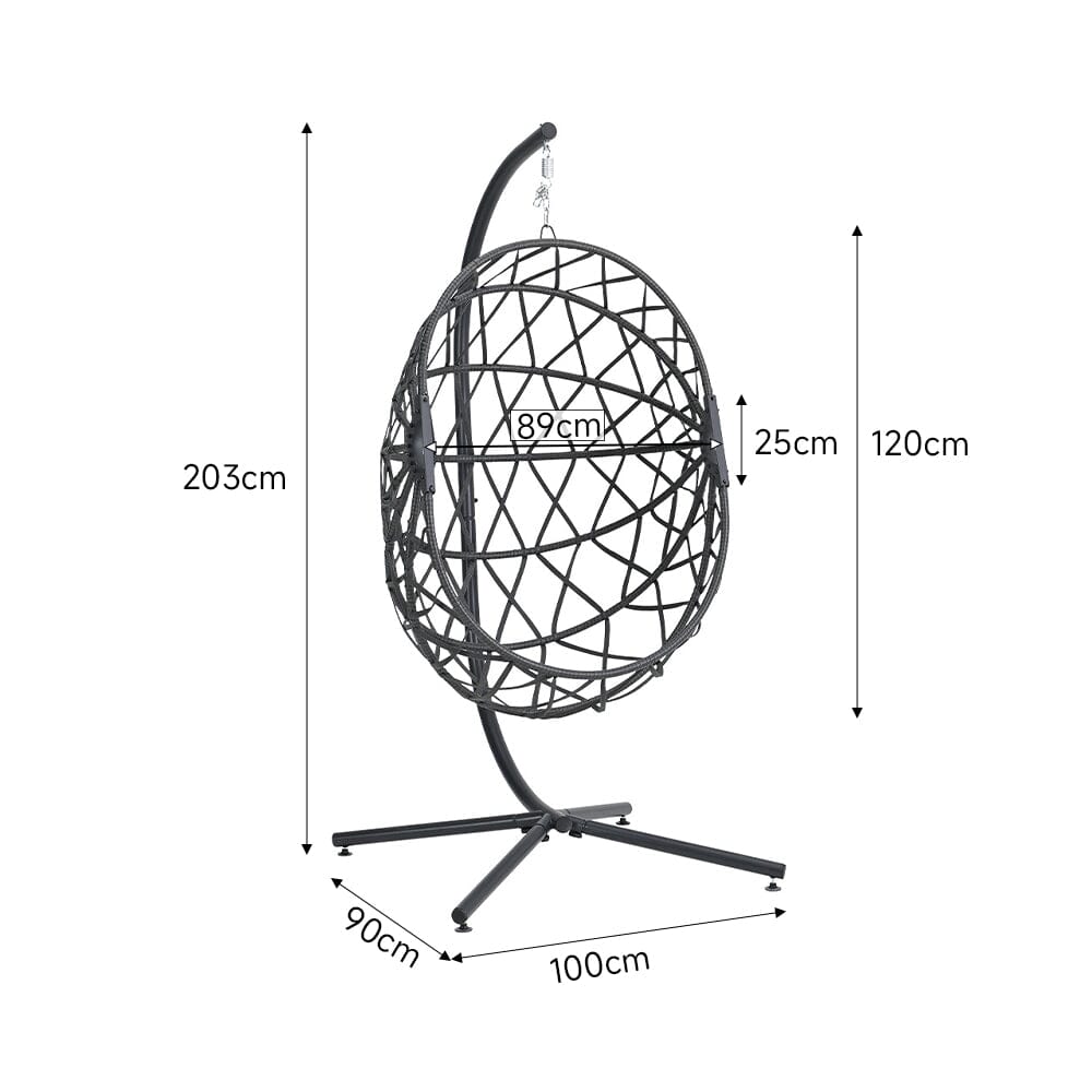 Woven Outdoor Hanging Chair Patio Swing Chairs Living and Home