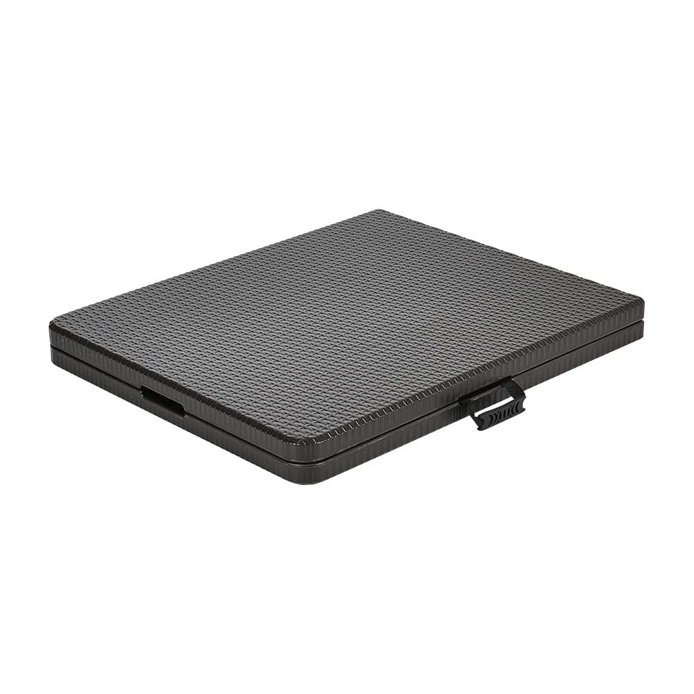 Portable Outdoor Folding Table - Rattan Plastic, Black Collapsible Design Foldtable table Living and Home