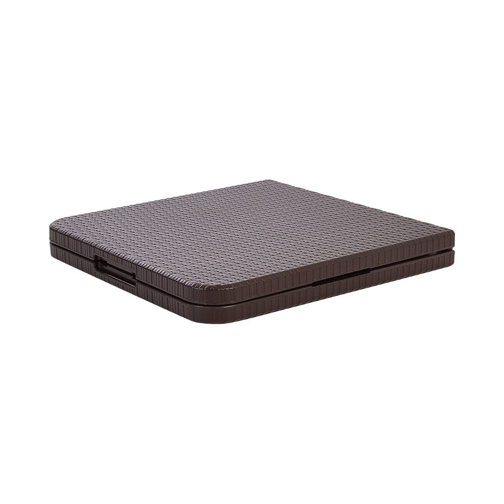 120 CM Folding Table UK -Brown Collapsible Design Portable Tables Foldtable table Living and Home