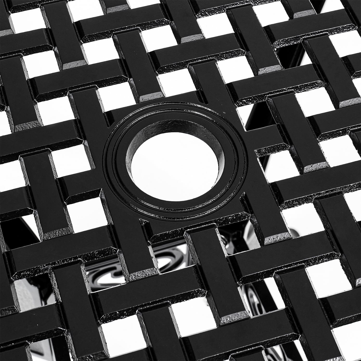 Black Cast Aluminum Outdoor Dining Table Garden Dining Tables Living and Home