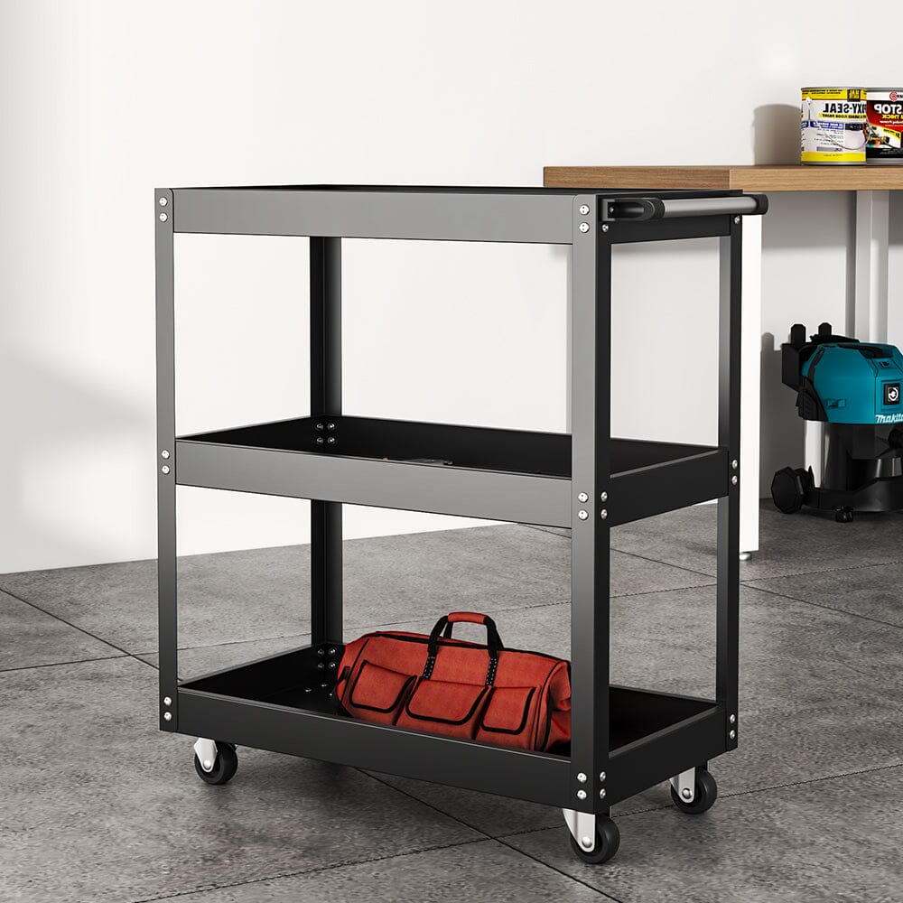 3 Tier Rolling Tool Cart Storage Organizer Tool Storage Cabinets Living and Home