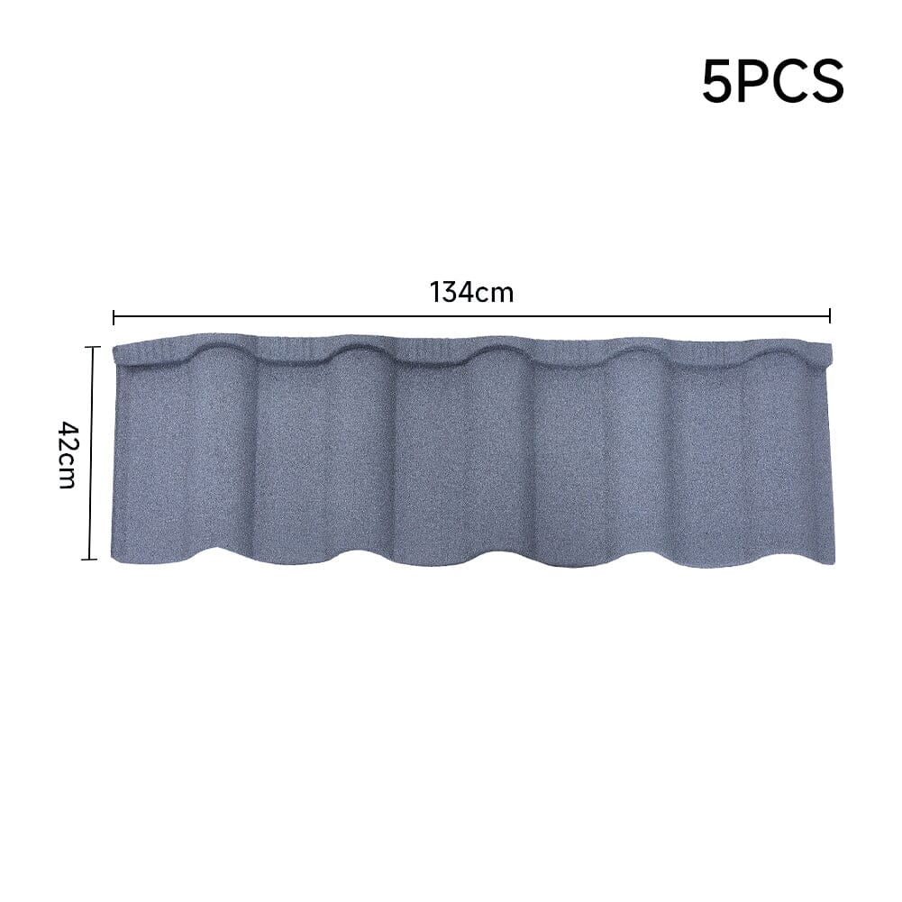 Golan Tiles Stone Coated Metal Roofing 5pcs Roofing Living and Home
