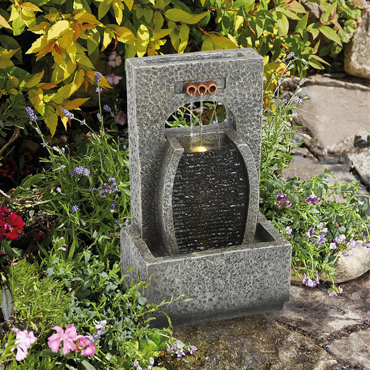 43CM Height Garden Cascading Water Fountain with LED Light