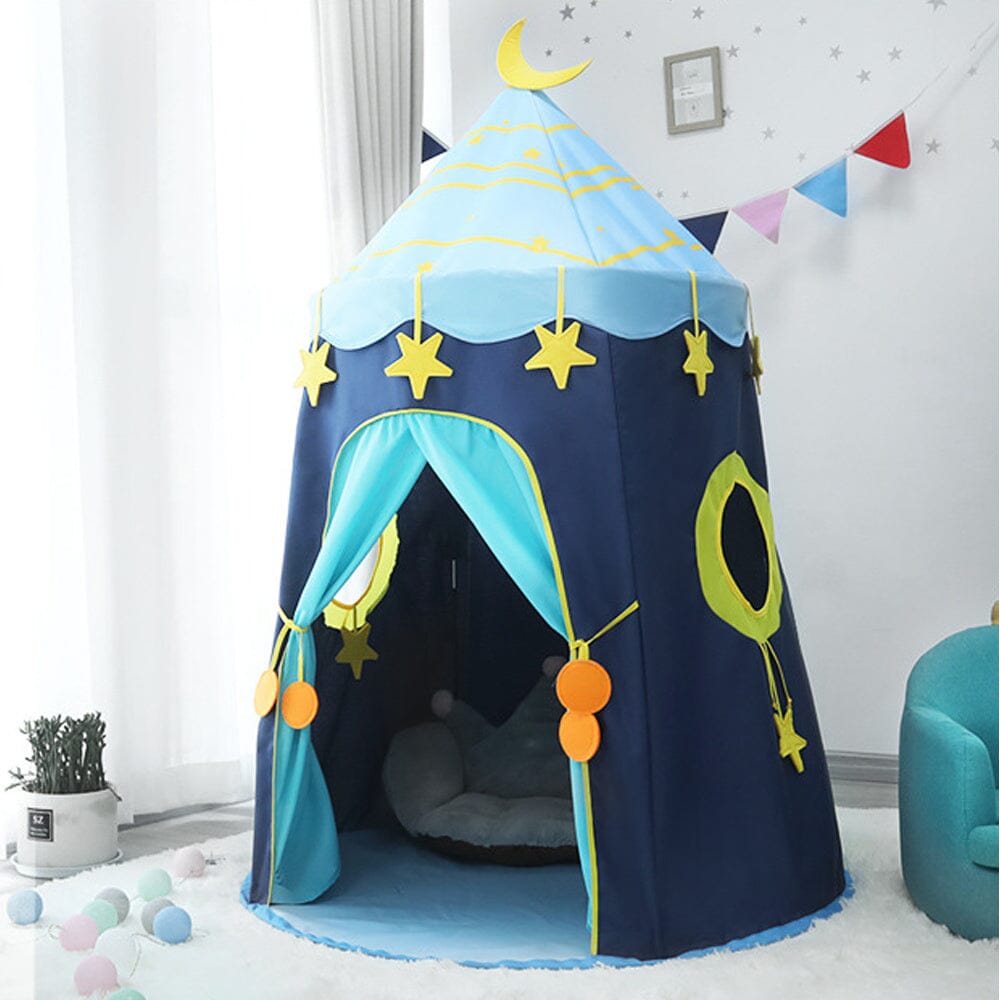 Starry Blue Mongolian Yurt Playhouse Tent Living and Home