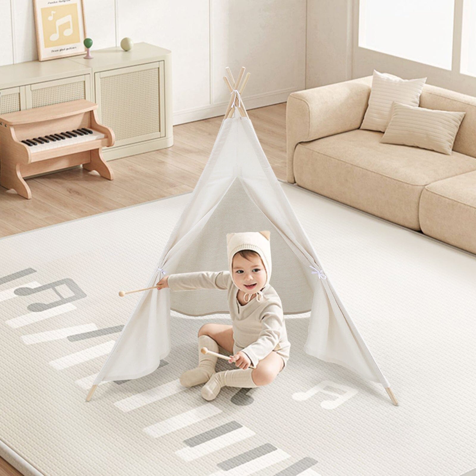Children Indian Tent Teepee Kids Indoor Play House Living and Home