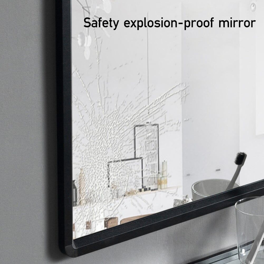 630x480mm Bathroom Mirror Black Framed Decorative Mirror Bathroom Mirrors Living and Home