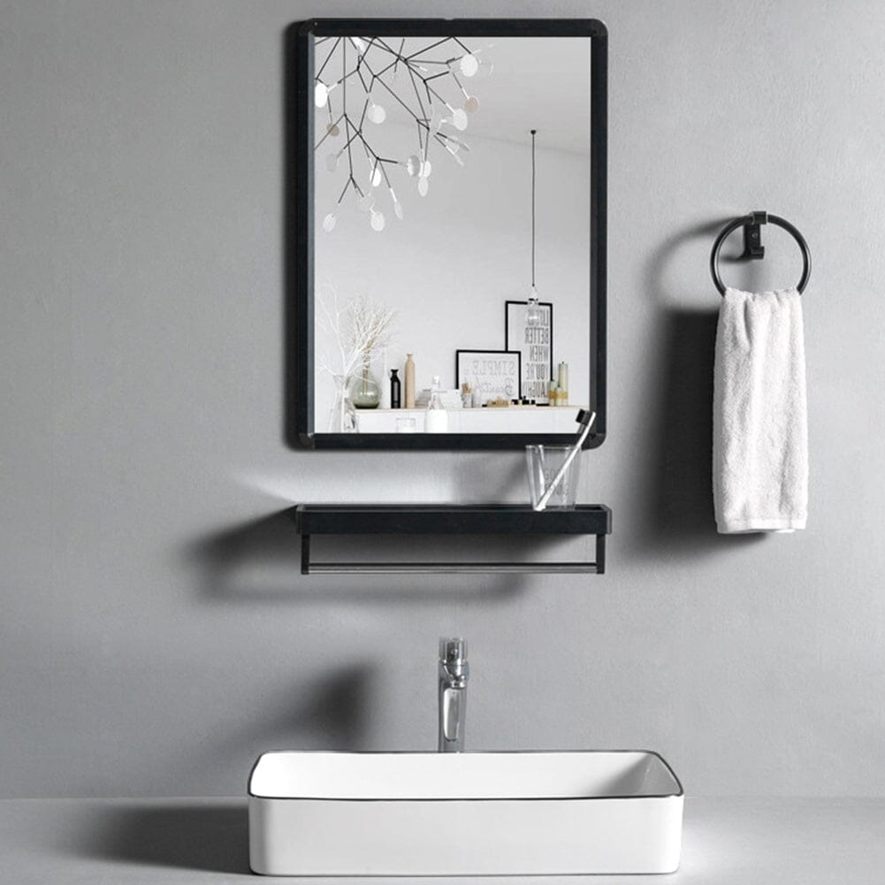 630x480mm Bathroom Mirror Black Framed Decorative Mirror Bathroom Mirrors Living and Home