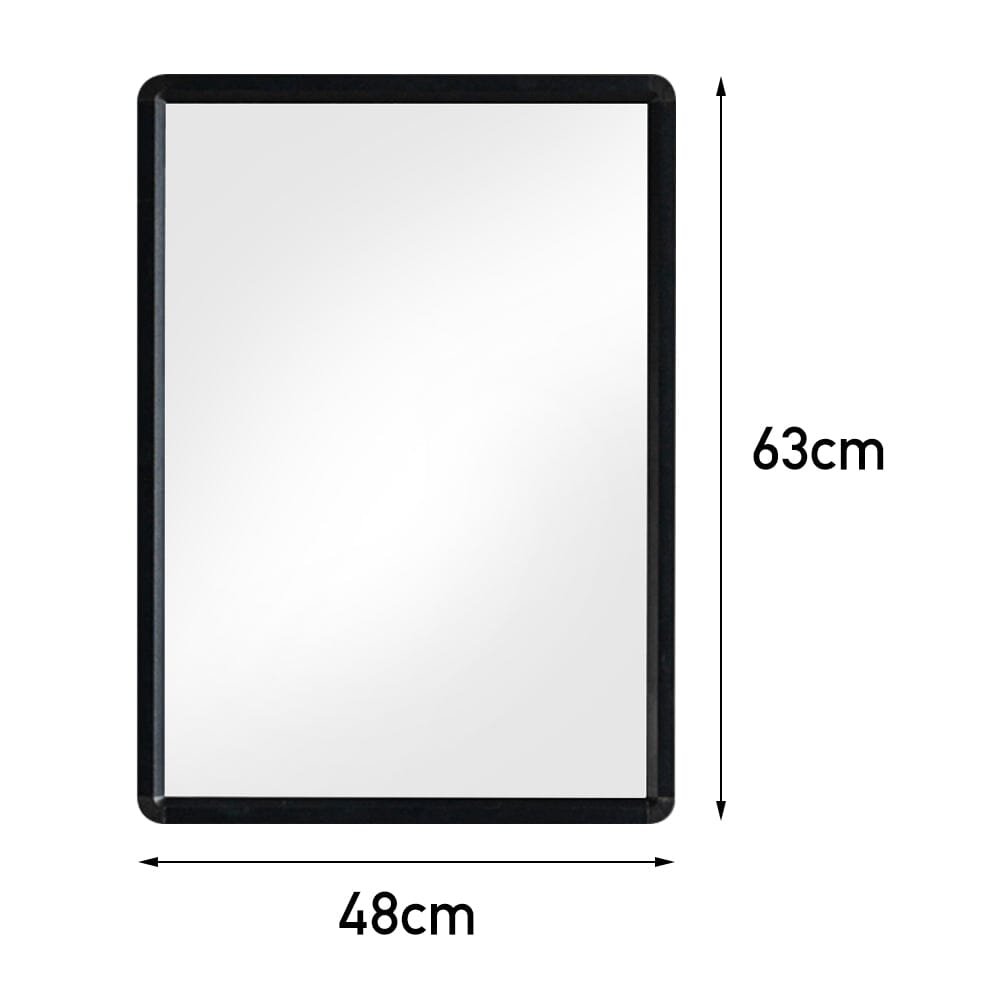 630x480mm Bathroom Mirror Black Framed Decorative Mirror Bathroom Mirrors Living and Home